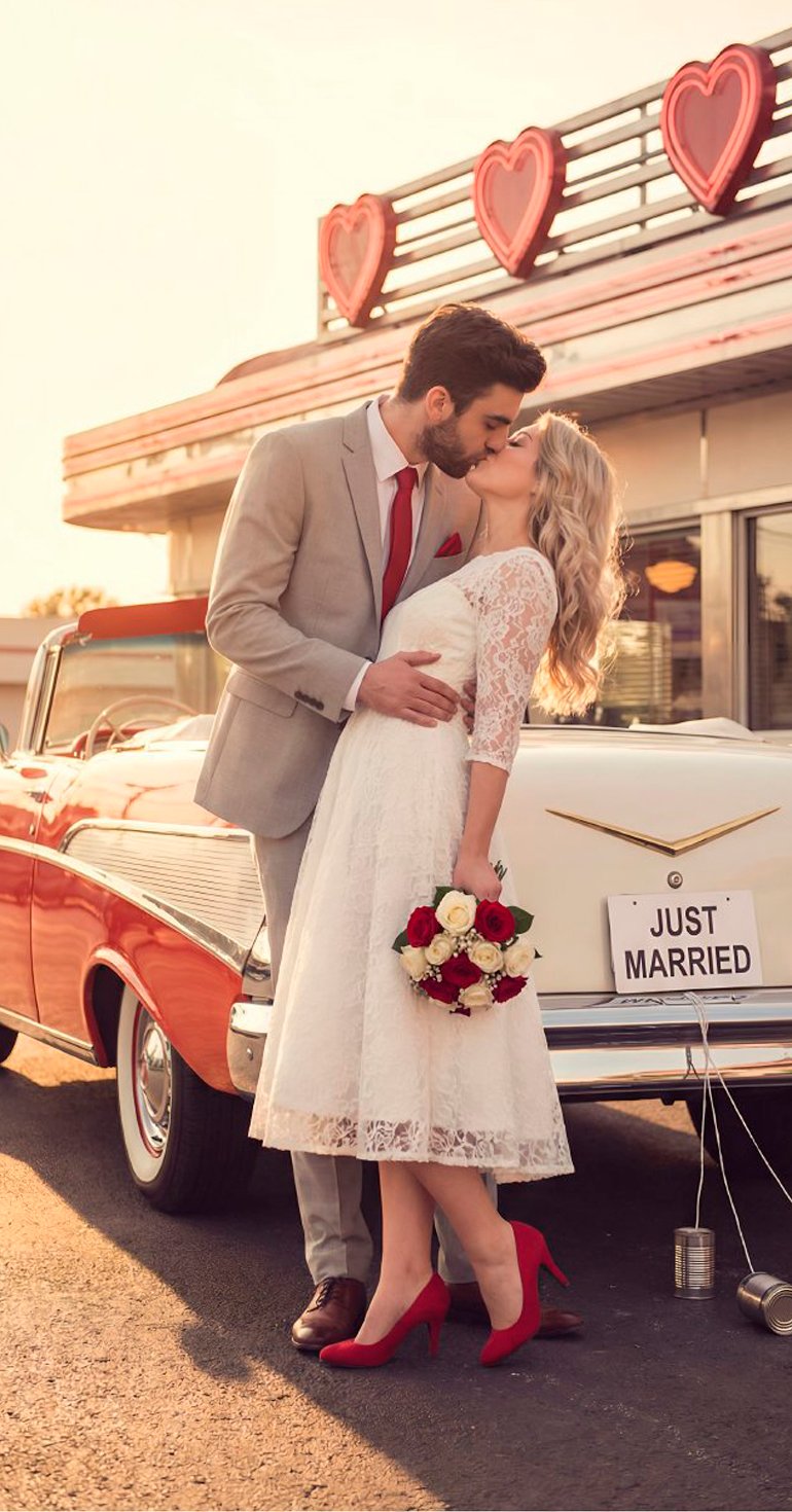 AI Vintage portrait with classic car