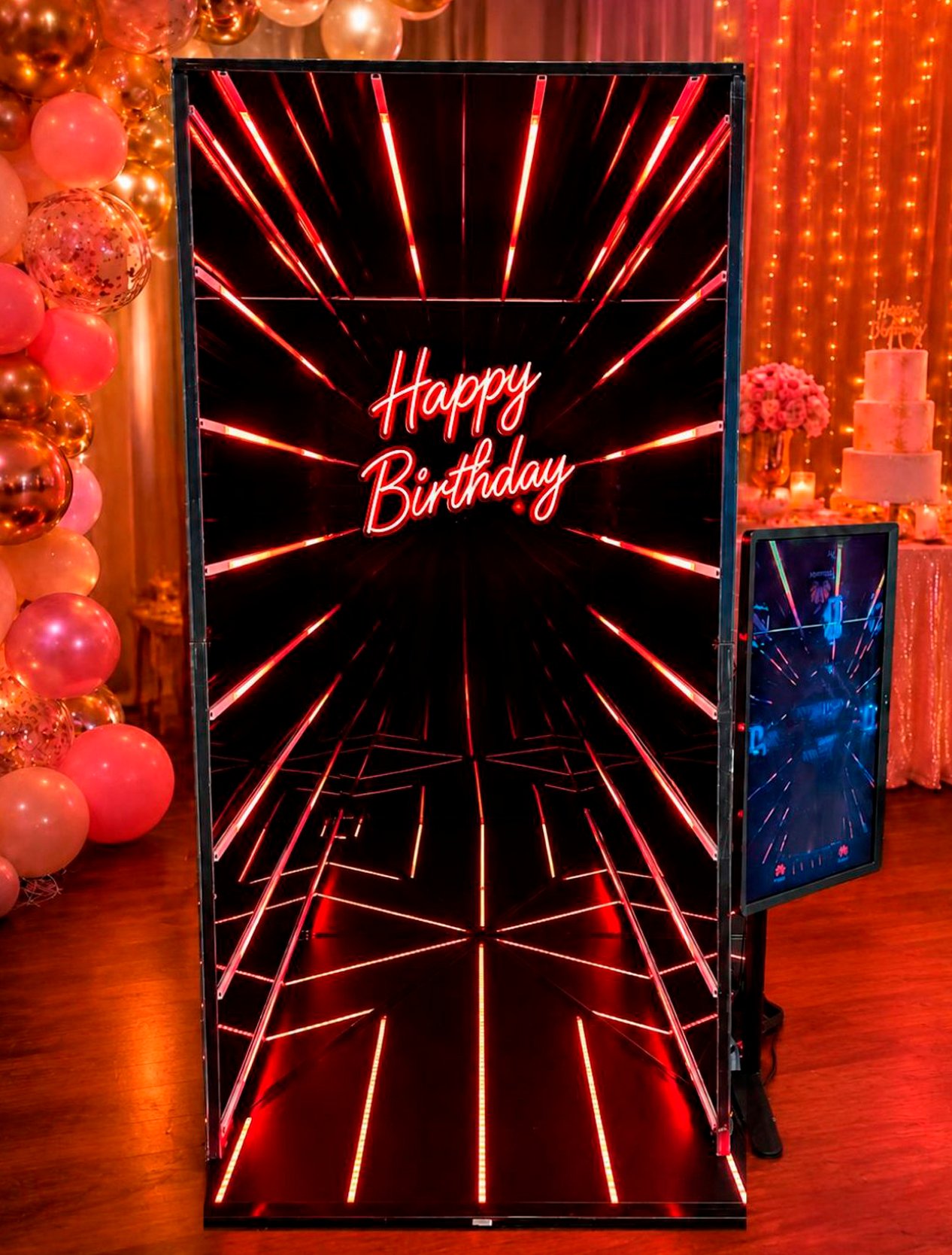 Vogue Booth neon light experience