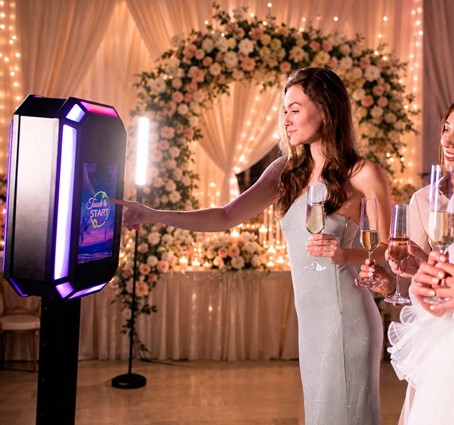 Couple at wedding celebration